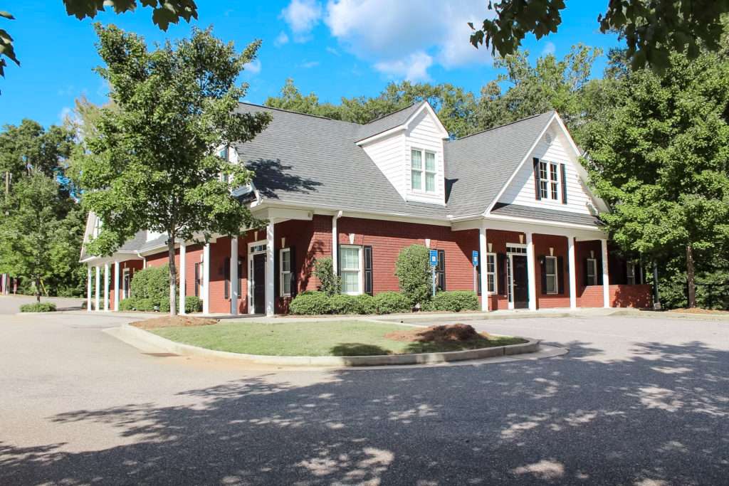 Exterior view of Barber Creek Office Park at 1020 Barber Creek Drive, Watkinsville, GA, sold by Stratus Property Group.