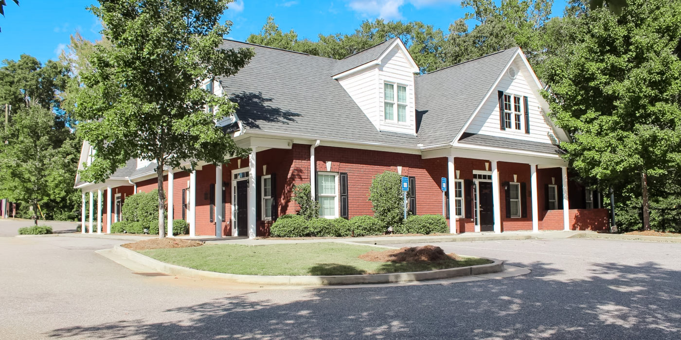 Exterior view of Barber Creek Office Park at 1020 Barber Creek Drive, Watkinsville, GA, sold by Stratus Property Group.