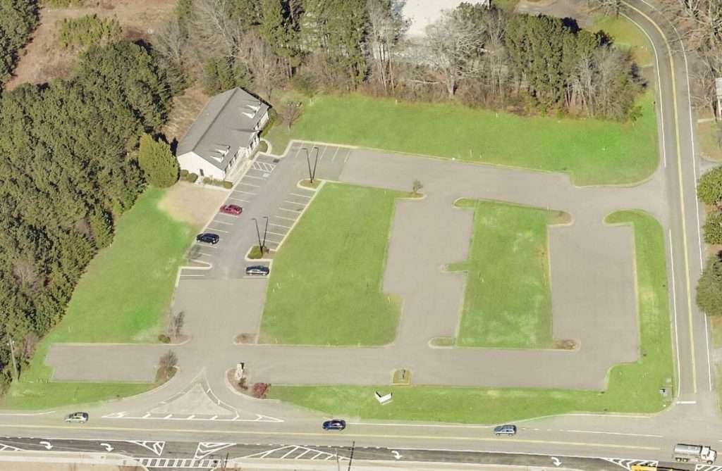 Aerial view of the nine shovel-ready lots at Skyview Business Centre, 2140-2156 Skyview Drive, Lithia Springs, GA, available through Stratus Property Group.