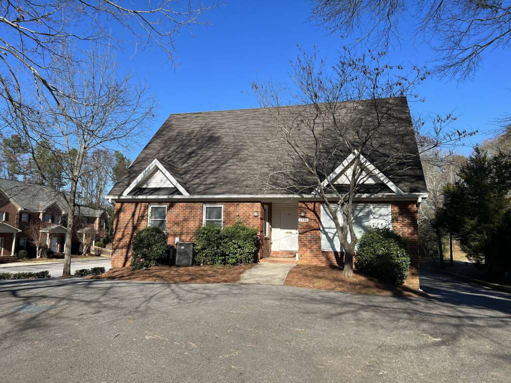 Exterior view of the office property at 2340 Prince Avenue, Athens, GA, leased by Stratus Property Group.