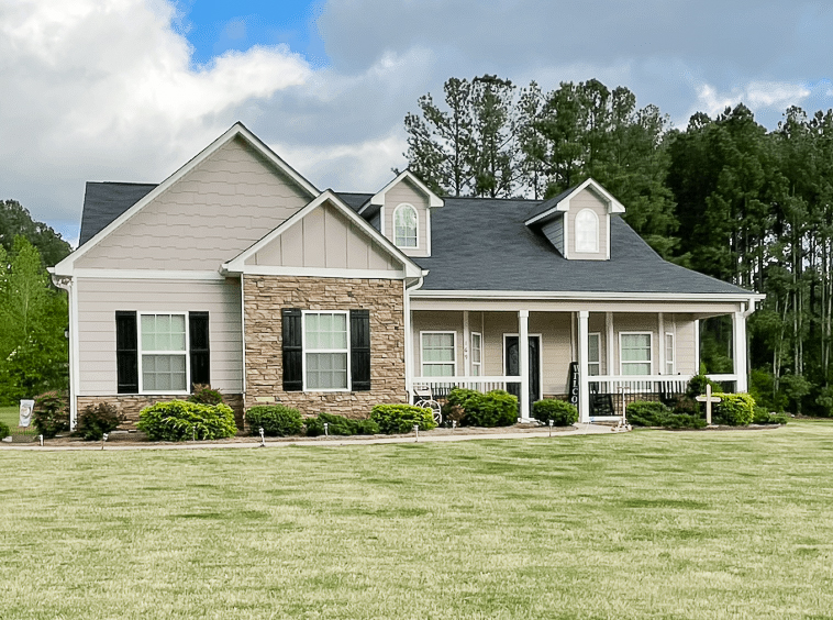 Exterior view of History Village property at 3400 Chapel Hill Road, Winterville, GA, sold by Stratus Property Group.