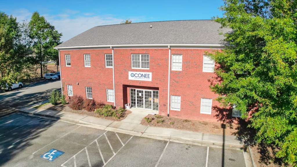 Exterior view of the office property at 1741 Hog Mountain Road, Watkinsville, GA, sold by Stratus Property Group.