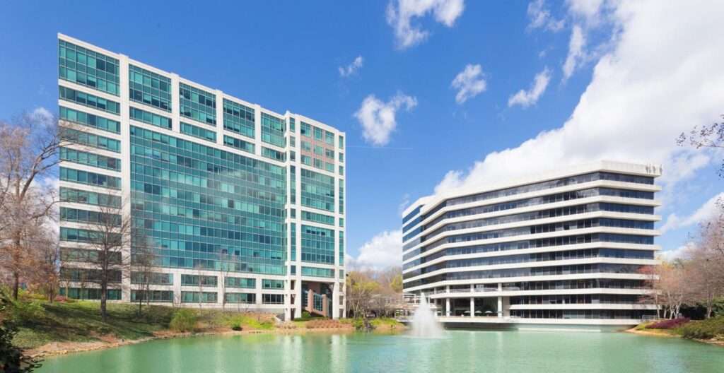 Serenity Healthcare's new office space at One Lakeside Commons in Sandy Springs, GA.