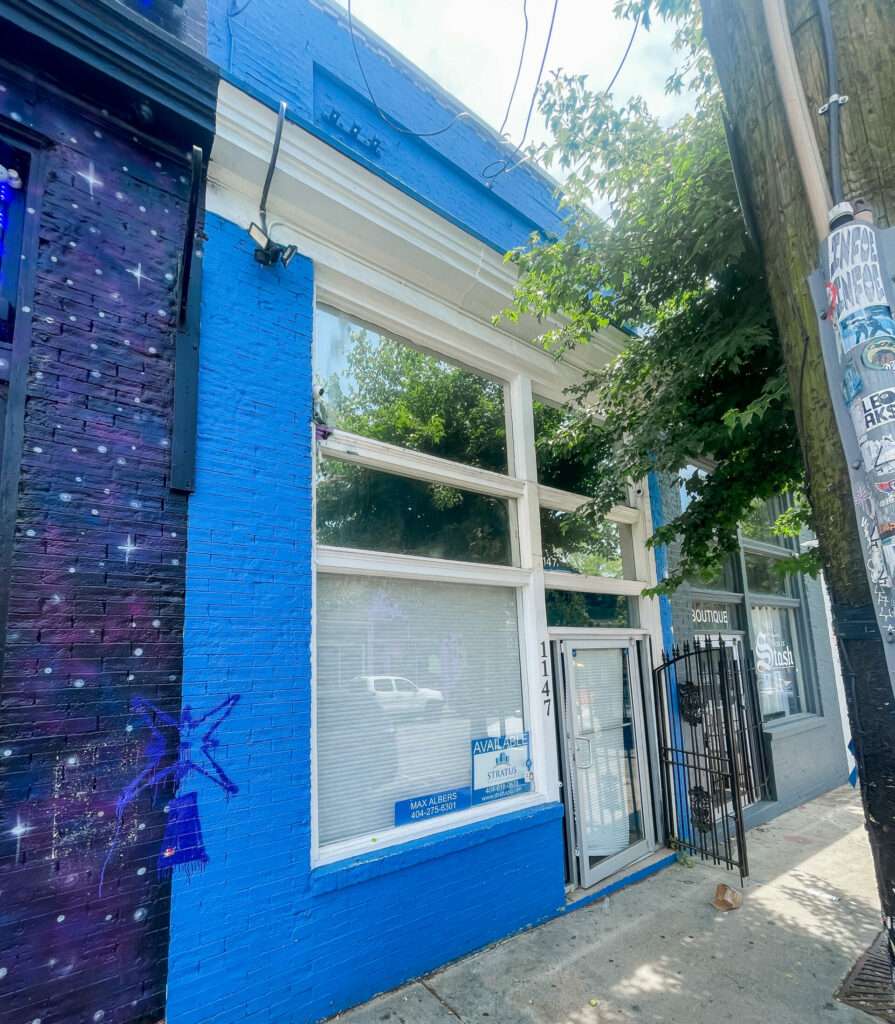 Recently leased retail space in Little Five Points, Atlanta, GA, by Stratus Property Group.